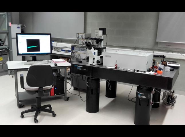 Confocal microscopy setup